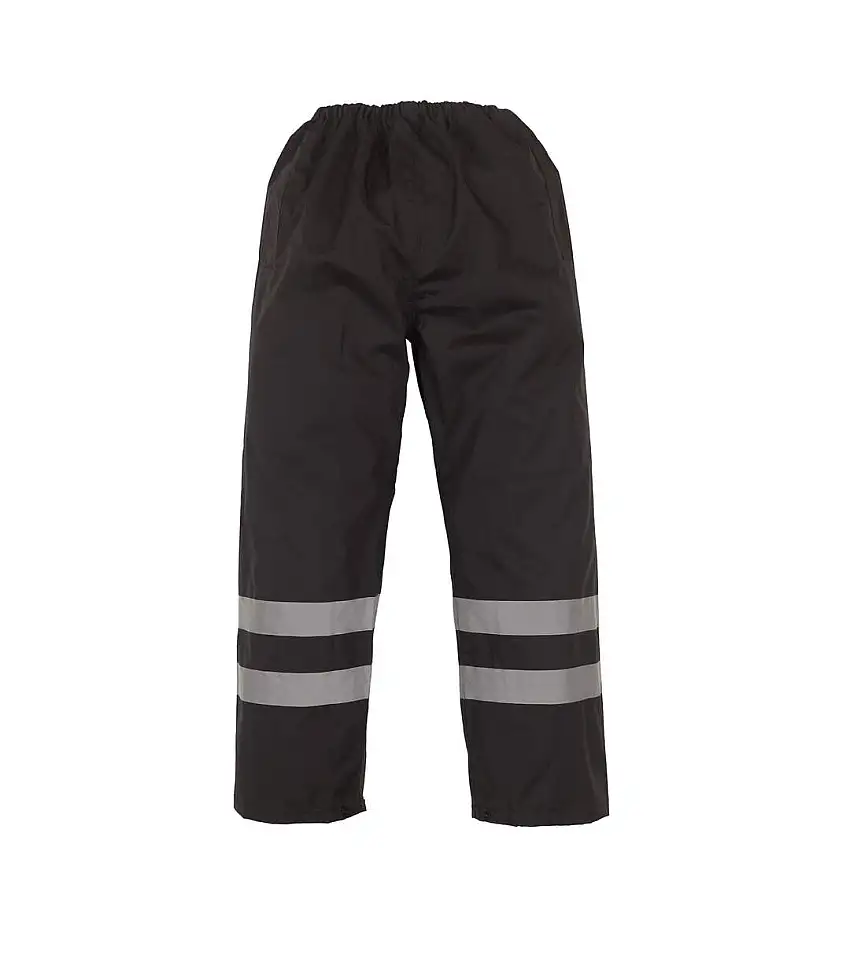 Unisex Adult Waterproof High-vis Over Trousers Black Yoko