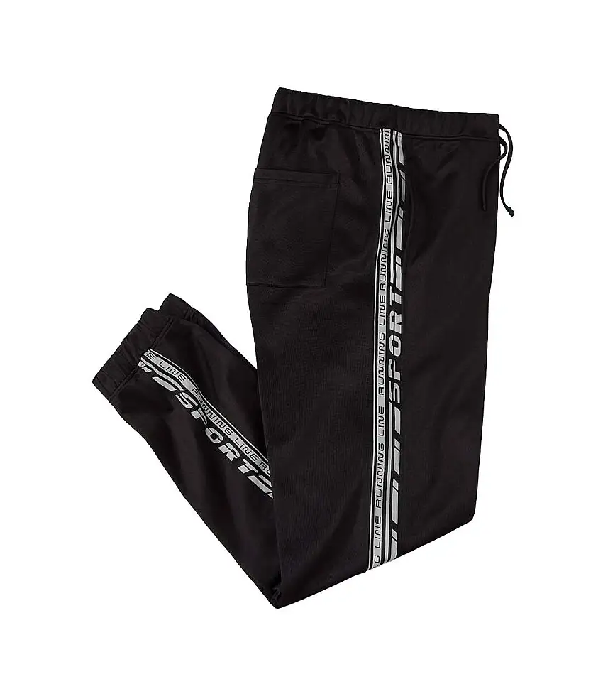 Men's Black Joggers - Elasticated Waist