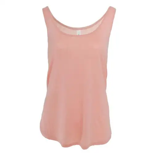 Bella Womens/Ladies Flowy Side Split Sleeveless Tank Top