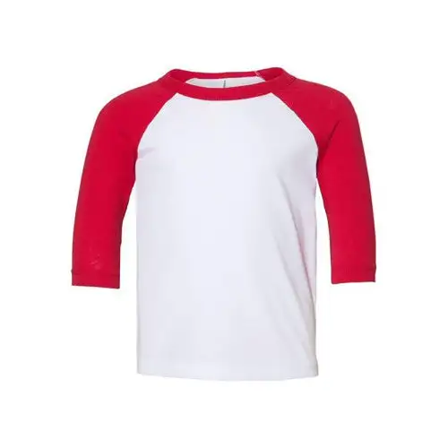 Bella + Canvas Baby Toddler 3/4 Sleeve Baseball Tee