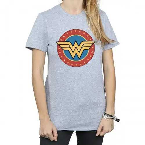 Wonder Woman Womens/Ladies Logo Boyfriend T-Shirt