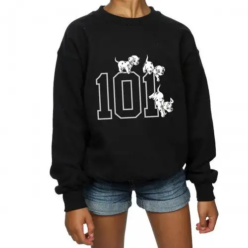 101 Dalmatians Girls Puppies Cotton Sweatshirt