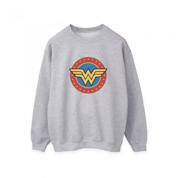 Wonder Woman Womens/Ladies Logo Heather Sweatshirt