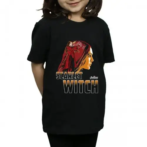 Avengers Infinity War Girls Scarlet Witch Cotton T-Shirt