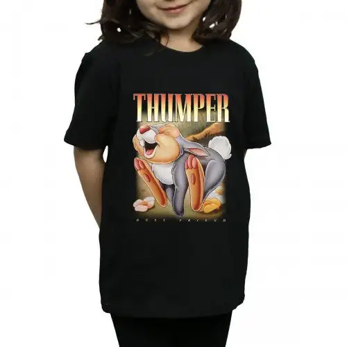 Bambi Girls Thumper Montage Cotton T-Shirt