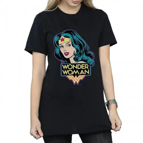 Wonder Woman Womens/Ladies Head Cotton T-Shirt