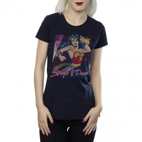 Wonder Woman Womens/Ladies Strength And Power Cotton T-Shirt
