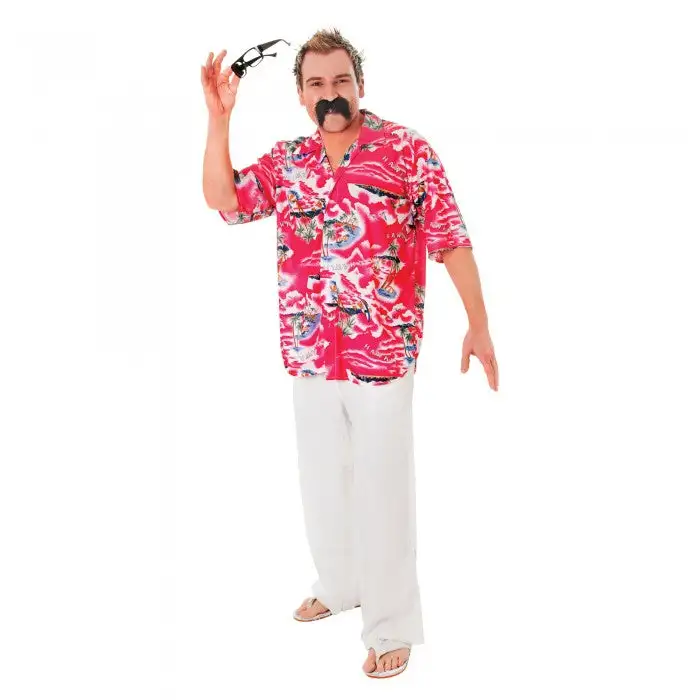 Bristol Novelty Mens Hawaiian Floral Shirt Costume