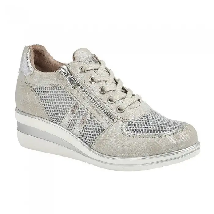 Cipriata Womens Lace And Zip Trainers