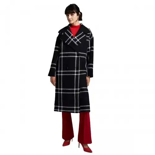 Principles Womens/Ladies Checked Longline Coat