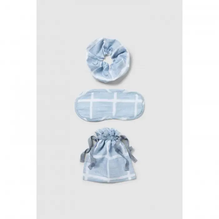 Debenhams Checked Woven Scrunchie Set