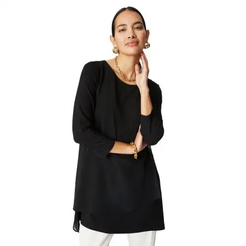 Principles Womens/Ladies Chiffon Overlay Panels Petite Top