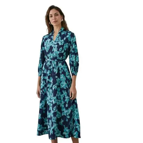 Principles Womens/Ladies Blur Waist Tie Midi Dress