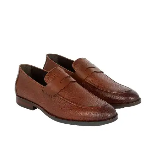 Debenhams Mens Alma Perforated Leather Loafers