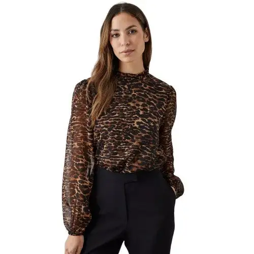 Principles Womens/Ladies Animal Print Bubble Hem Top