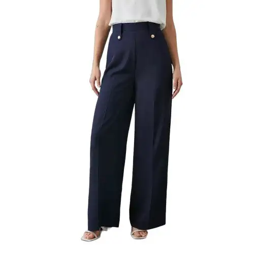 Principles Womens/Ladies Button Detail Wide Leg Trousers