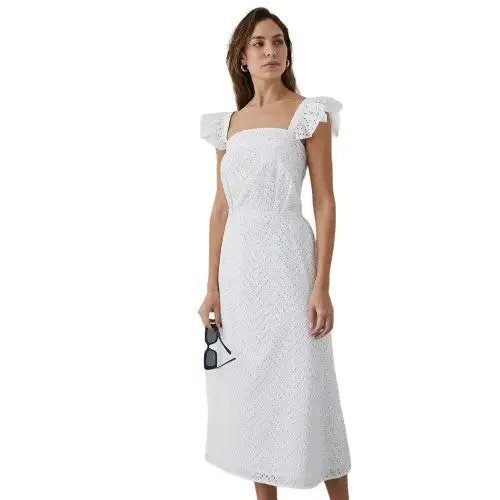 Principles Womens/Ladies Broderie Cotton Midi Dress