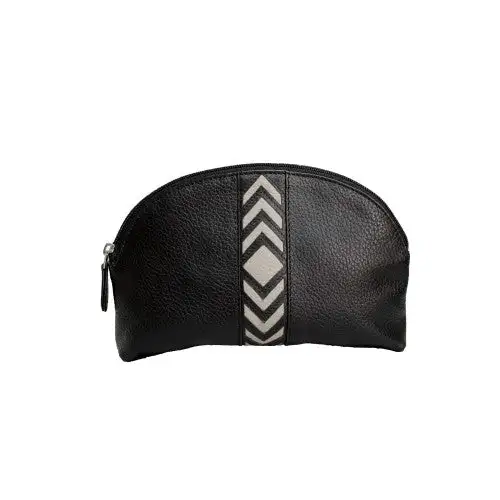 Eastern Counties Leather Womens/Ladies Becky Chevron Detail Make Up Bag