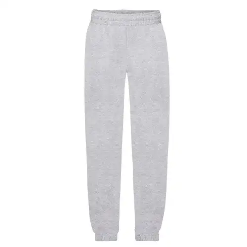 Fruit Of The Loom Childrens/Kids Premium Heather Elasticated Cuff Jogging Bottoms