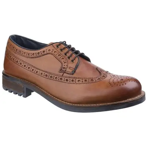 Cotswold Mens Poplar Brogue Leather Dress Shoes