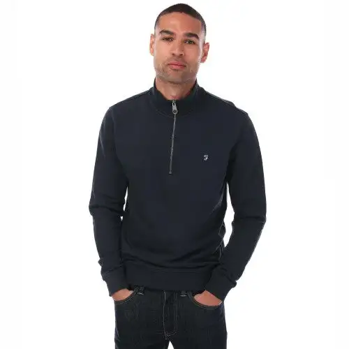 Farah Mens Aintree Quarter Zip Jumper