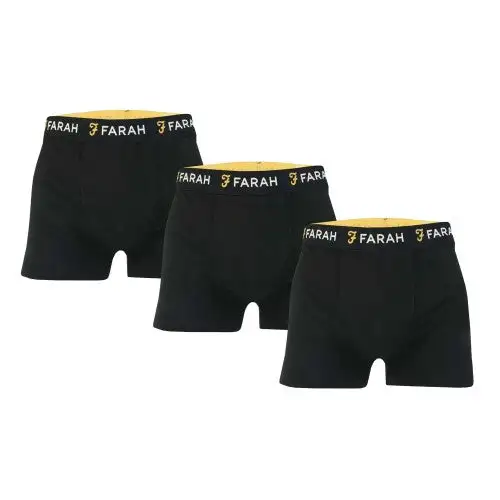 Farah Mens Saginaw Boxer Shorts (Pack of 3)