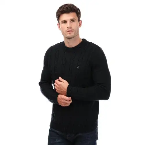 Farah Mens Winston Knitted Crew Neck Sweatshirt