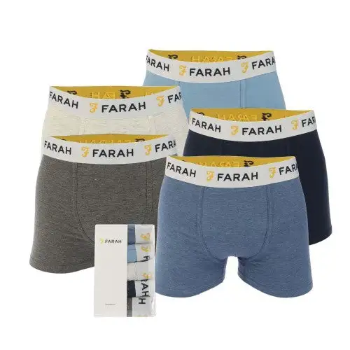 Farah Mens Orden Boxer Shorts (Pack of 5)