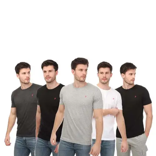 Farah Mens Briars Lounge T-Shirt (Pack of 5)