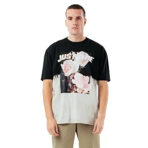 Hype Mens Rose Fire Oversized T-Shirt