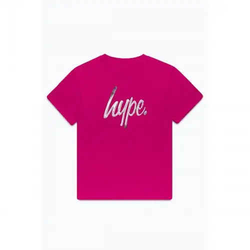 Hype Childrens/Kids Monochrome Script T-Shirt