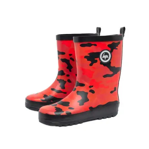Hype Childrens/Kids Camo Rubber Wellington Boots