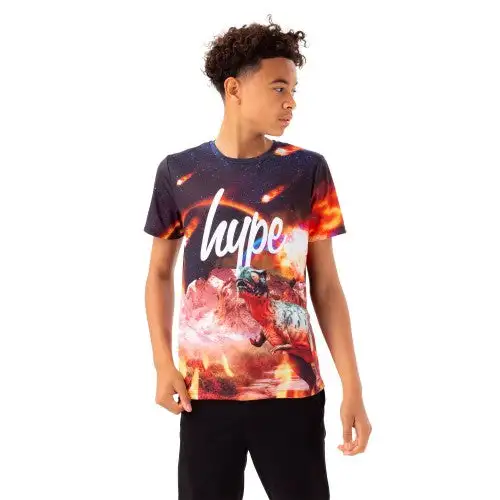 Hype Boys Dinosaur Meteor Script T-Shirt