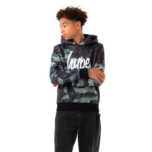 Hype Boys Tyler Camo Script Hoodie