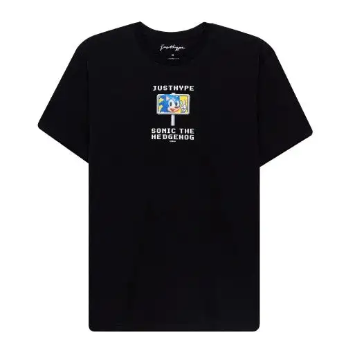 Hype Mens Sign Sonic The Hedgehog T-Shirt