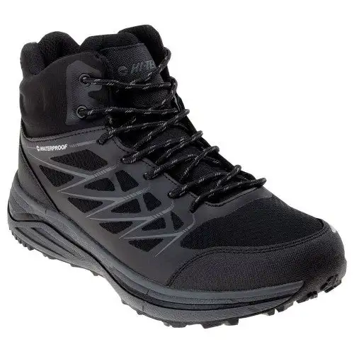 Hi-Tec Mens Hewila Waterproof Mid Cut Walking Shoes