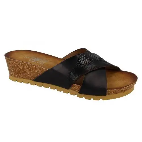 Down To Earth Womens/Ladies Mid Wedge X Vamp Synthetic Sandals