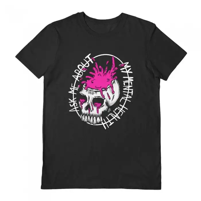 Zombie Teeth Unisex Adult Ask About Mental Health T-Shirt