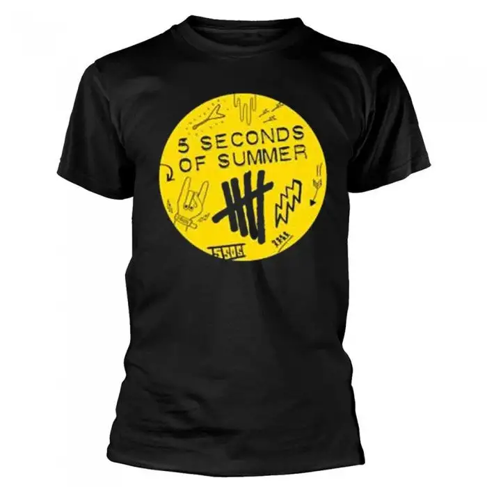 5 Seconds Of Summer Unisex Adult Scribble Logo T-Shirt