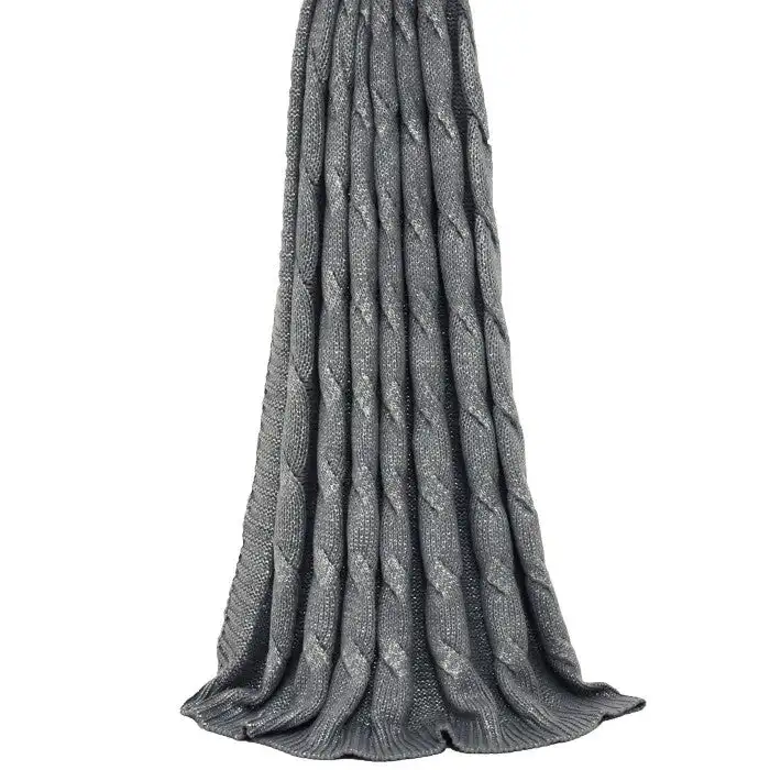 Riva Home Metallic Cable Throw