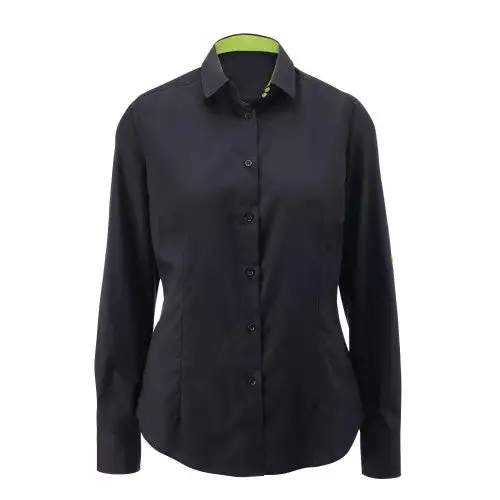 Alexandra Womens/Ladies Roll Sleeve Hospitality Work Long Sleeve Shirt