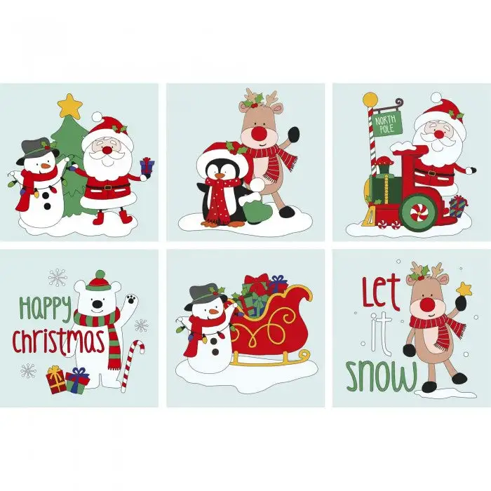 Eurowrap Let it Snow! Gel Christmas Window Stickers