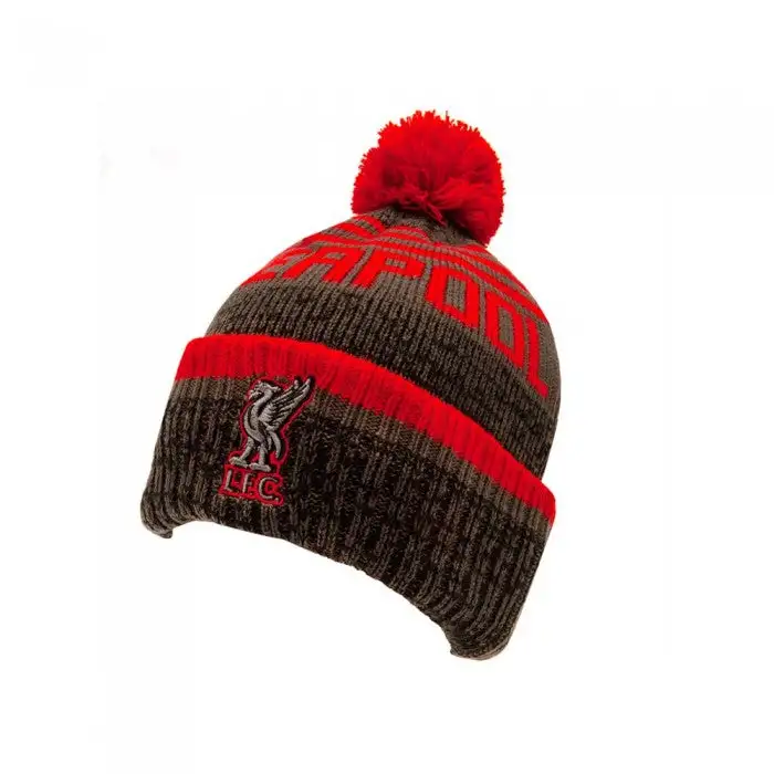 Liverpool FC Unisex Adult Knitted Bobble Beanie