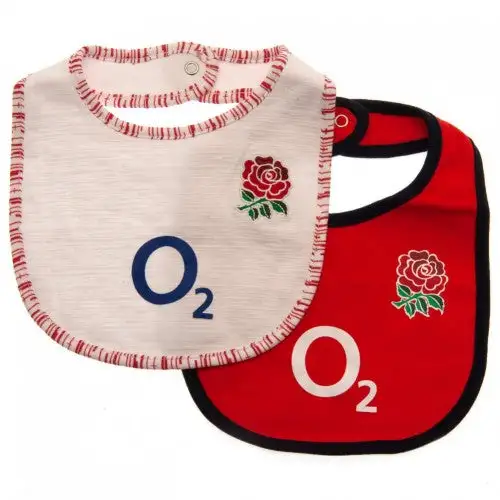 England RFU Baby Bibs (Pack Of 2)
