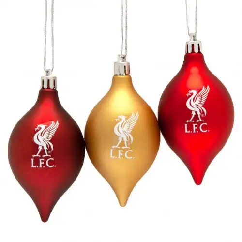 Liverpool FC Vintage Christmas Bauble (Pack of 3)