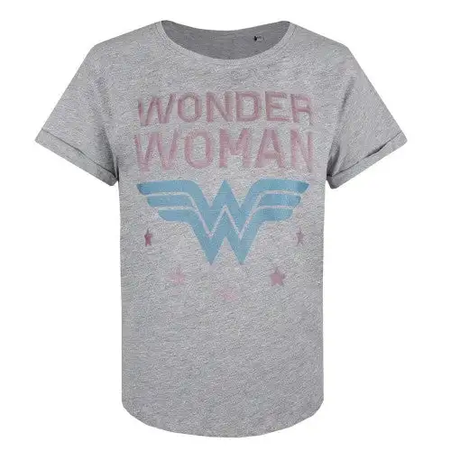 Wonder Woman Womens/Ladies Stars Cotton T-Shirt