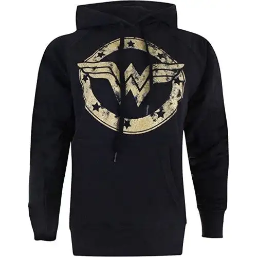 Wonder Woman Womens/Ladies Metallic Logo Hoodie