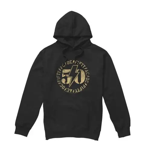AC/DC Mens 50 Logo Hoodie