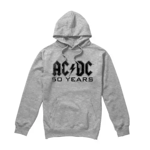 AC/DC Mens 50 Years Logo Hoodie