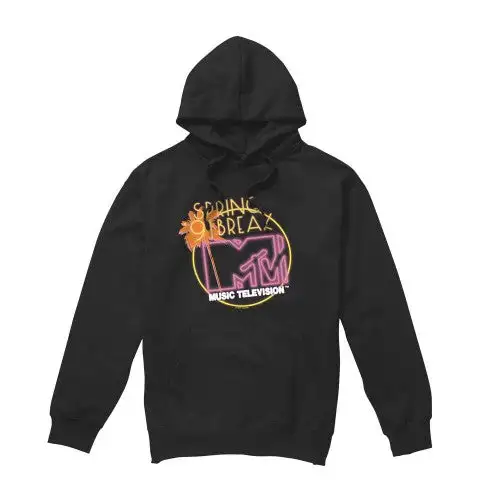 MTV Mens Spring Break ´91 Neon Sign Hoodie